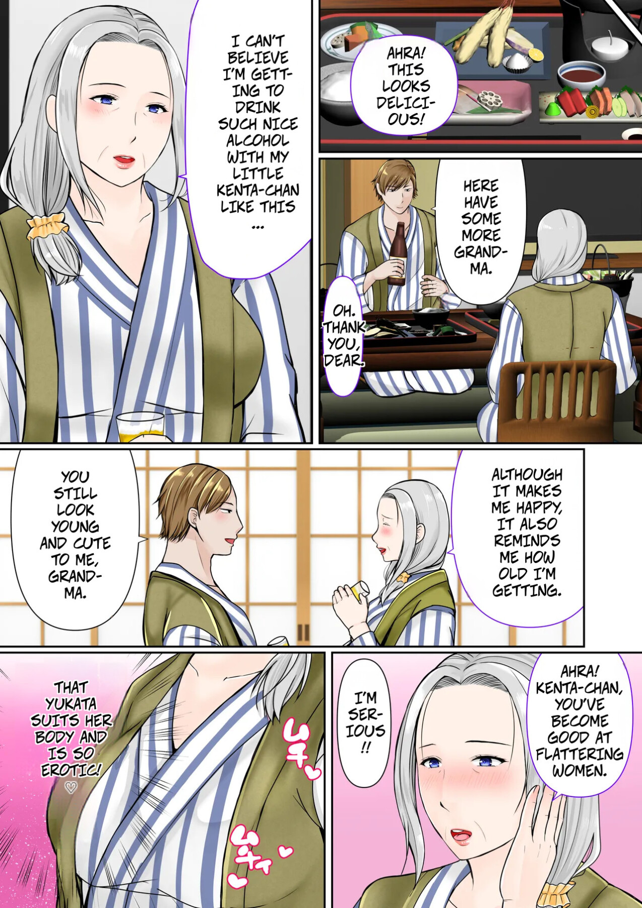 Hentai Manga Comic-A 3-Day, 2-Night Hot Spring Trip With My Grandmother (-Chapter 1)-6